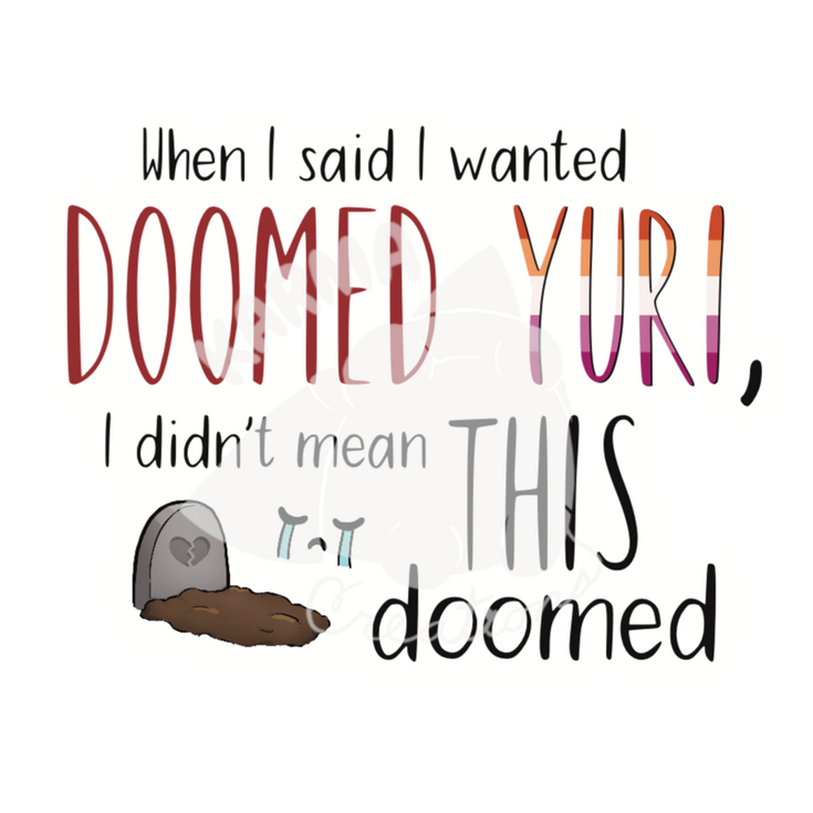Doomed Yuri Sticker
