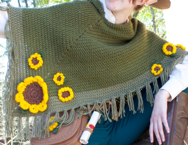 Sunflower poncho