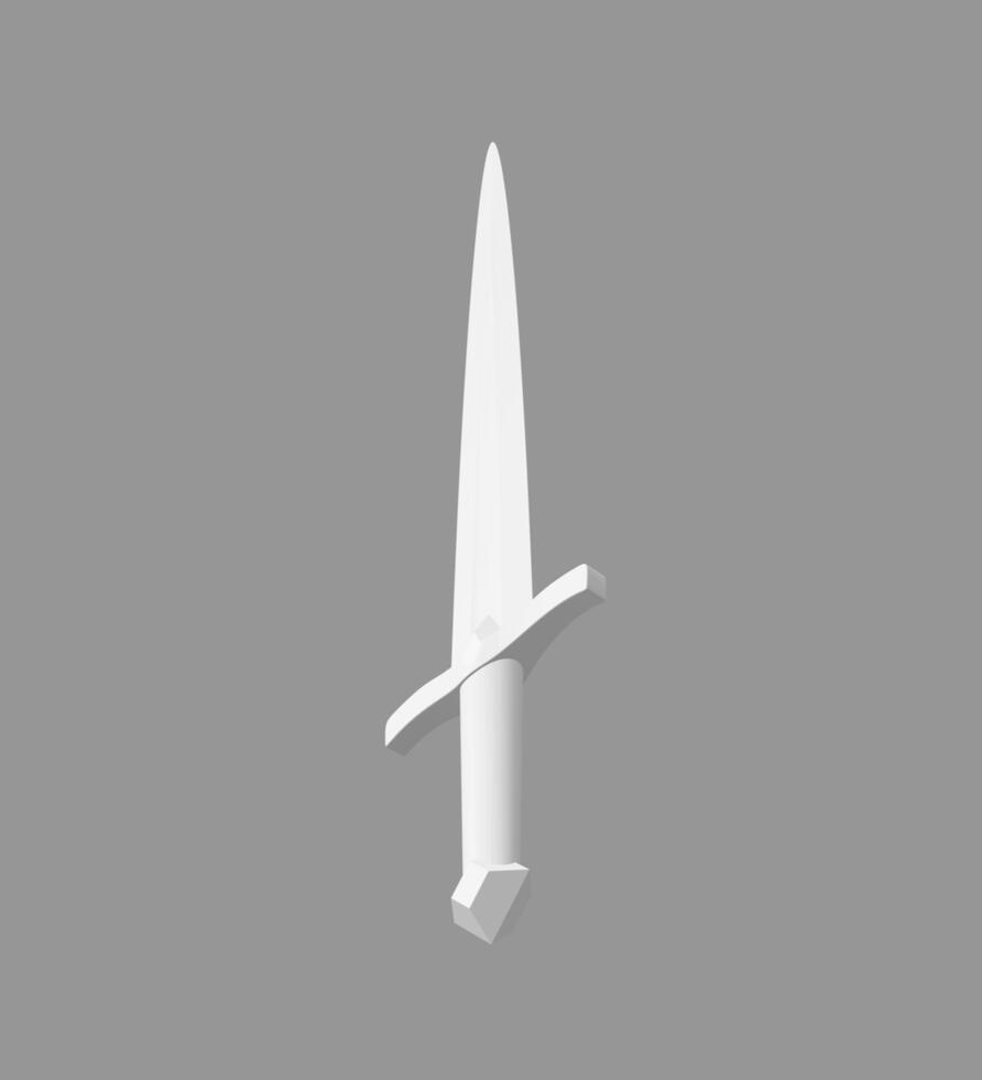 Sword 3D model view 2 Sword 3D model view 2