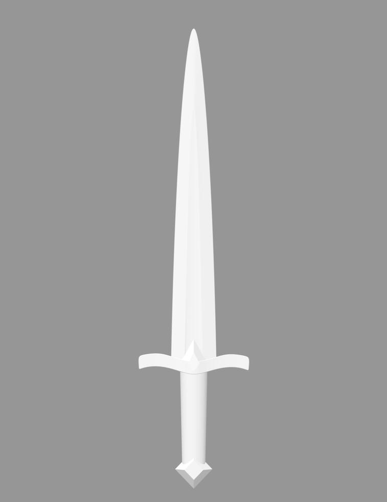 Sword 3D model view 1