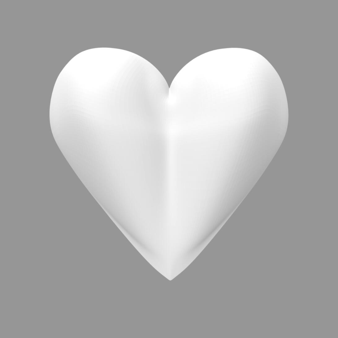 Heart 3D model view 1